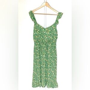 Jessica Simpson | Green/Pink/Orange/Yellow/Blue Floral Print Dress Sz Large